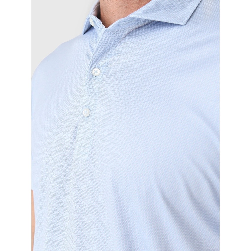 Johnnie-O Polo Shirt Mens XXL Featherweight Marlin Micro Dot Verbena Performance